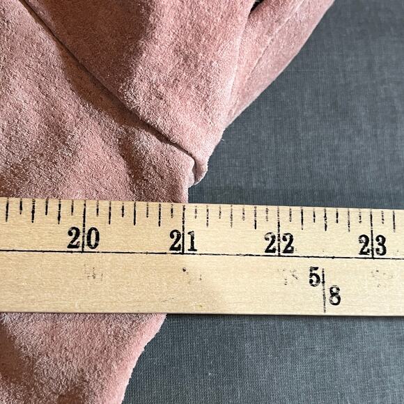 Wilson Leather‎ Maxima Jacket Womens Large Pink Double Breasted Belted Mob Wives - Picture 10 of 10